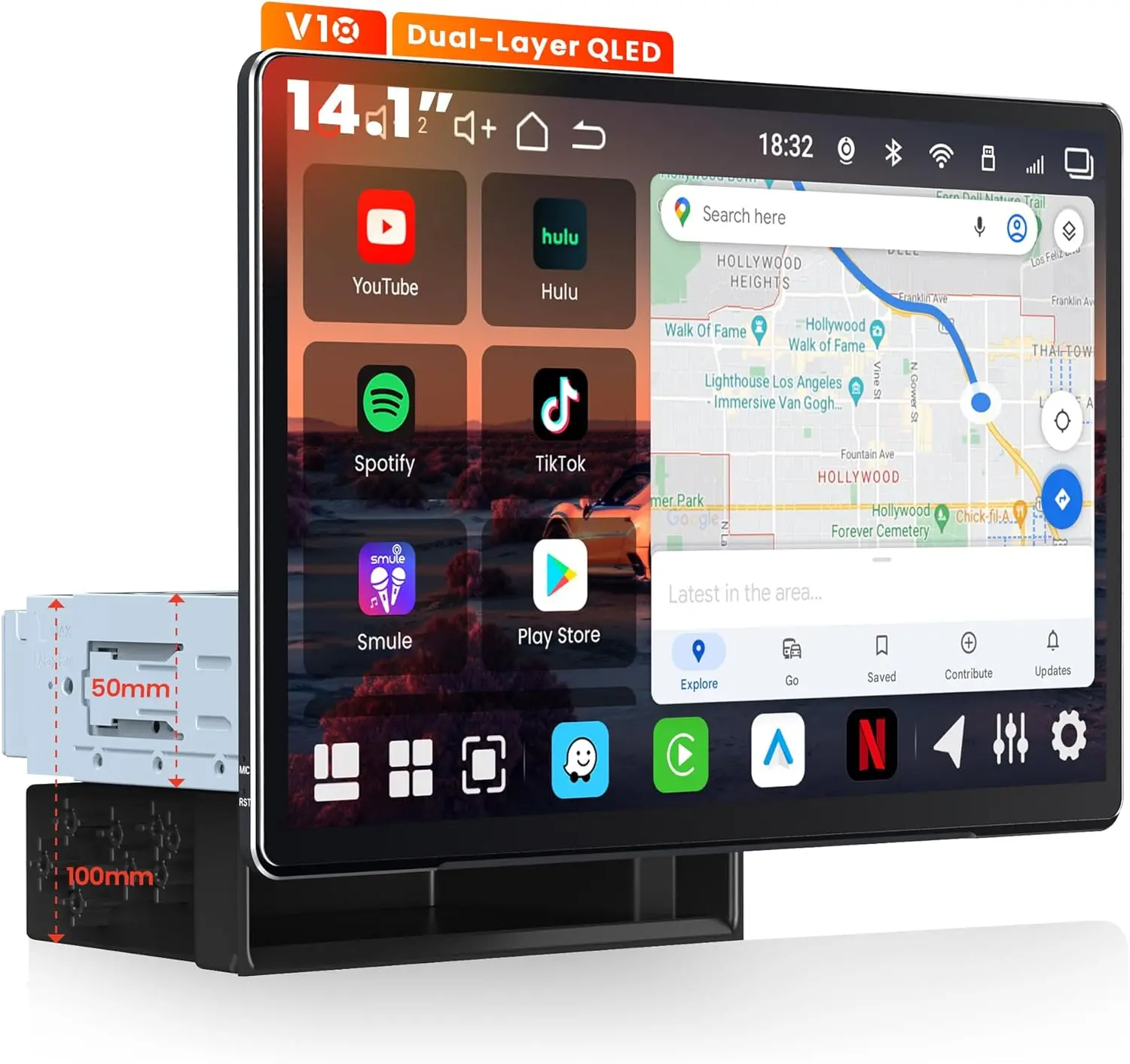 Single DIN Car Stereo